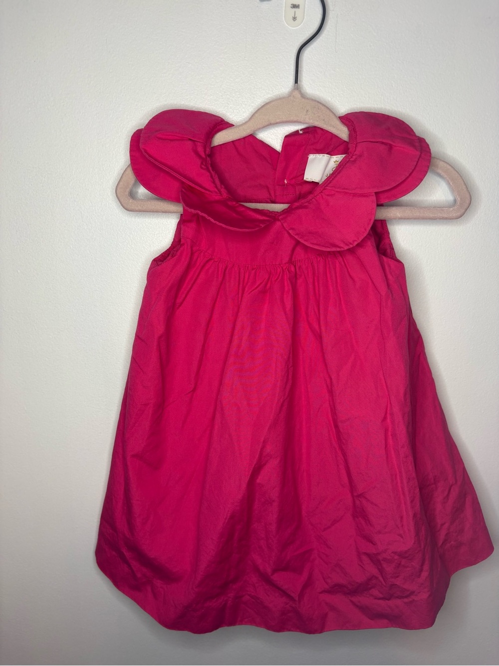 Jacadi Girls' Pink Petal-Collar Dress - Cute Party Dress